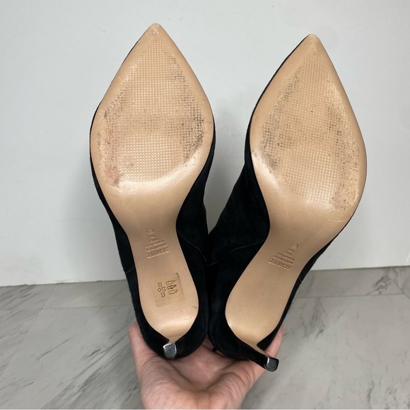 Schutz Ashlee Black Suede Slouch Heeled Boot 11B - Picture 16 of 16